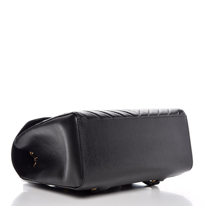 Chanel Aged Calfskin Chevron Quilted Backpack Black 4 of 7