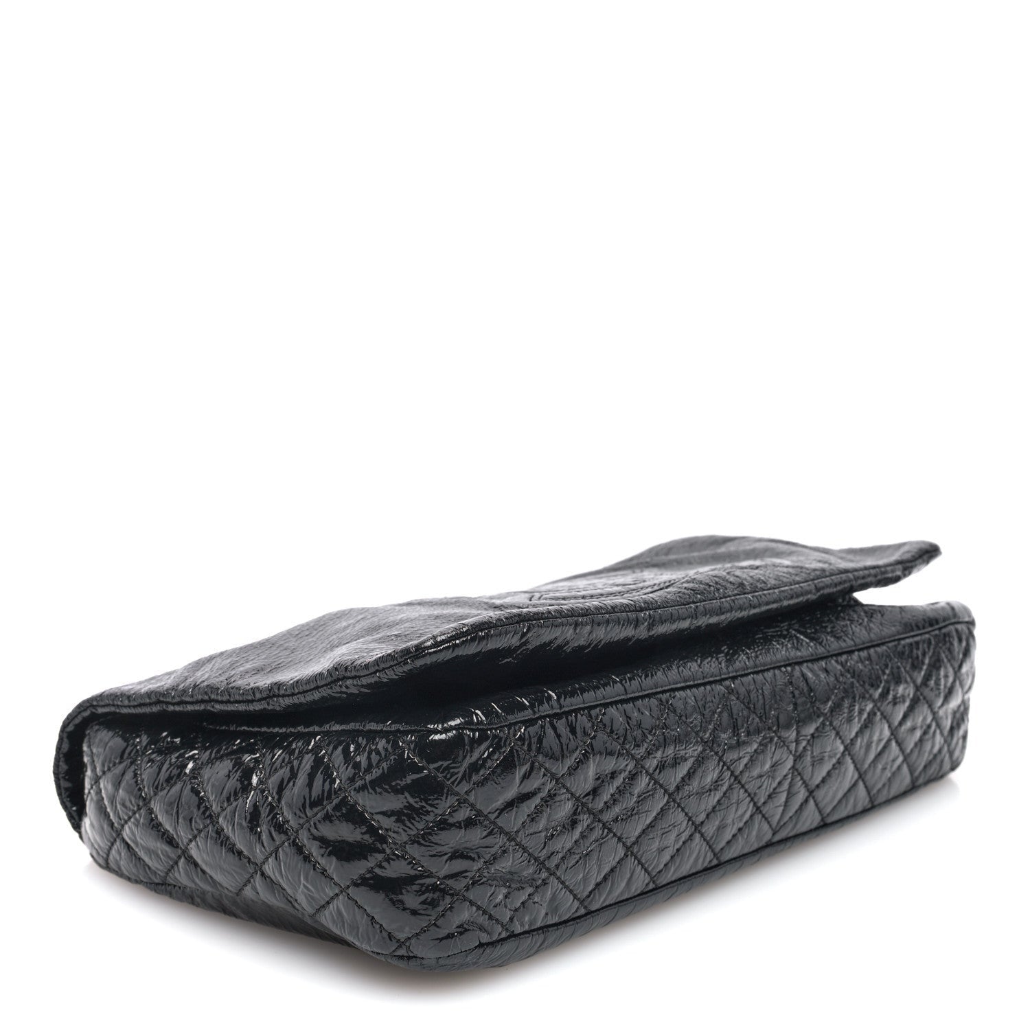 Chanel Vinyl Medium Rock and Chain Flap Black 4 of 7