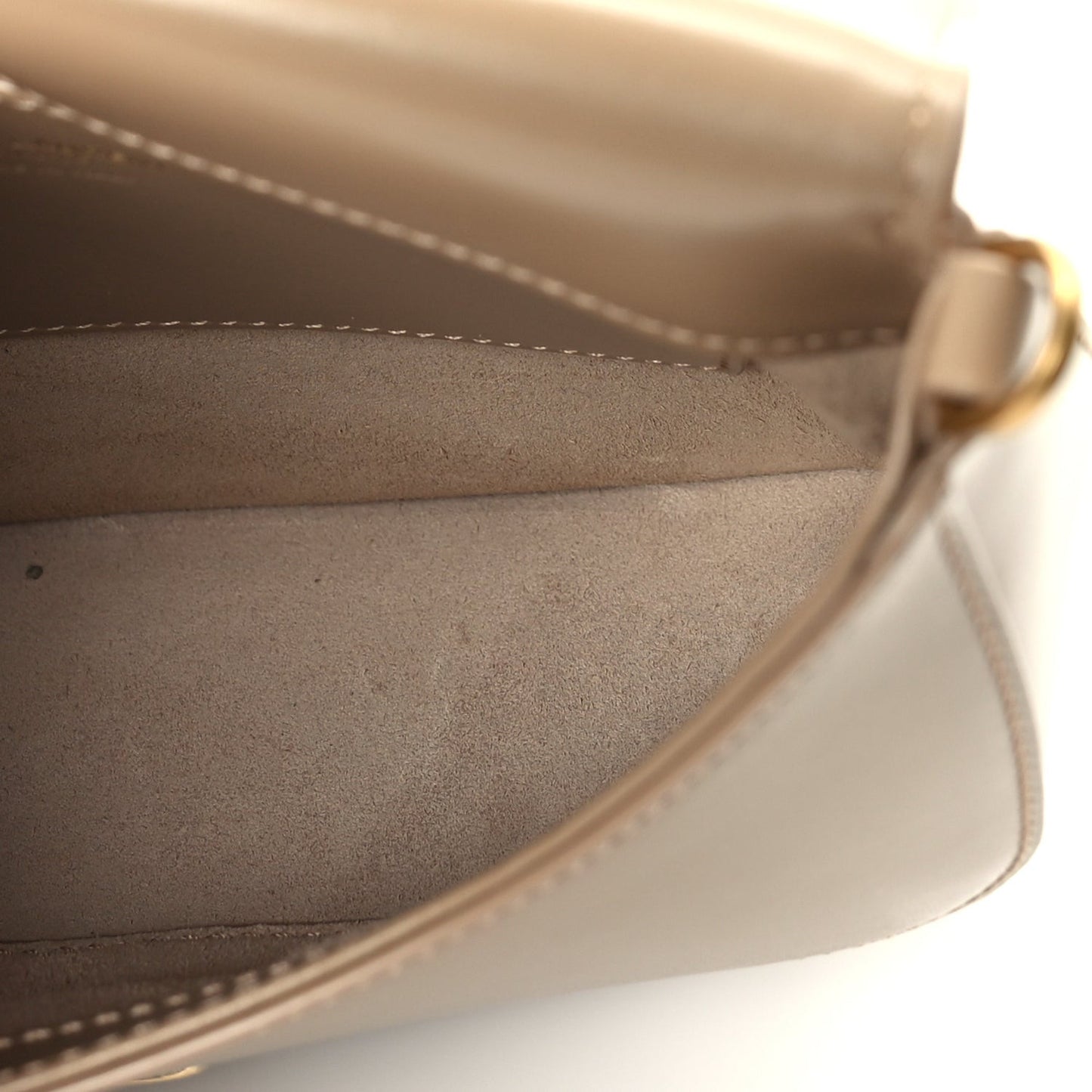 Box Calfskin Mini Voltaire Top Handle Bag  Dark Cork
