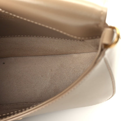 Saint Laurent Box Calfskin Mini Voltaire Top Handle Bag  Dark Cork 4 of 8