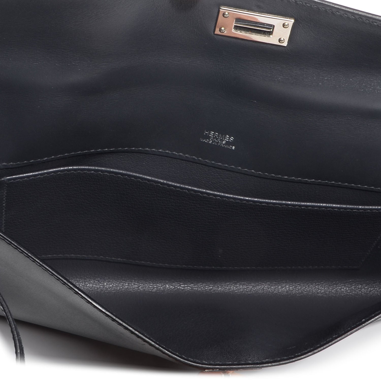 Hermes Box Kelly Longue Pochette Graphite 8 of 8