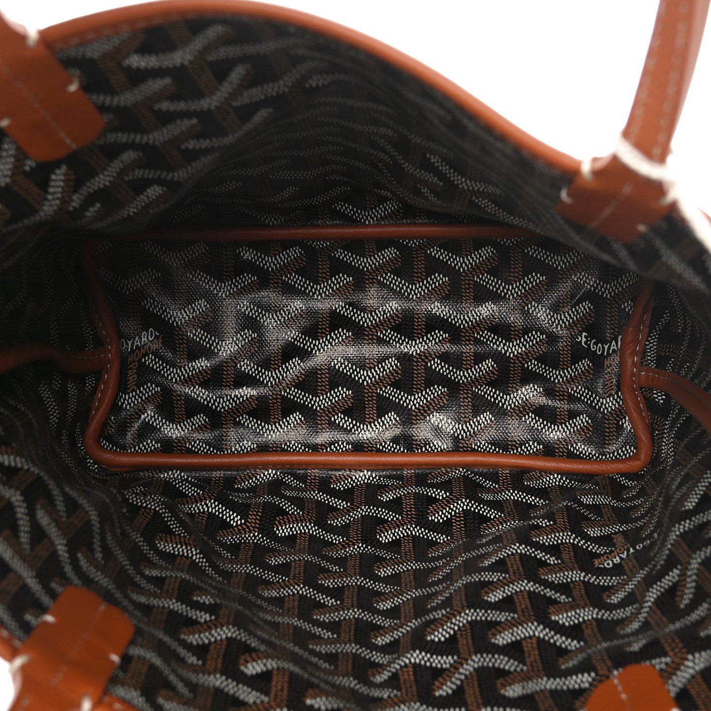 Goyardine Reversible Mini Anjou Black Gold