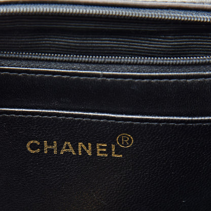Chanel Lambskin Quilted XL Jumbo Single Flap Black 6 of 21