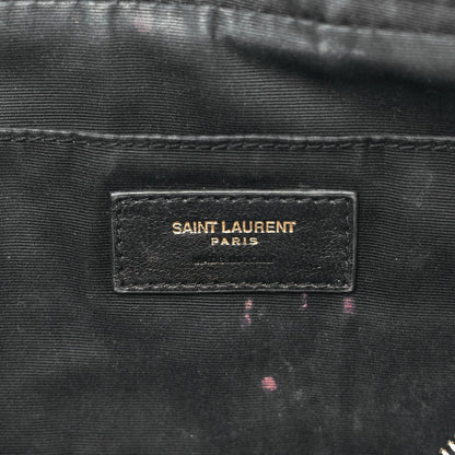 Saint Laurent Calfskin Matelasse Monogram Lou Camera Bag Black 5 of 9