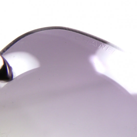 Frameless CC Logo Sunglasses Lavender
