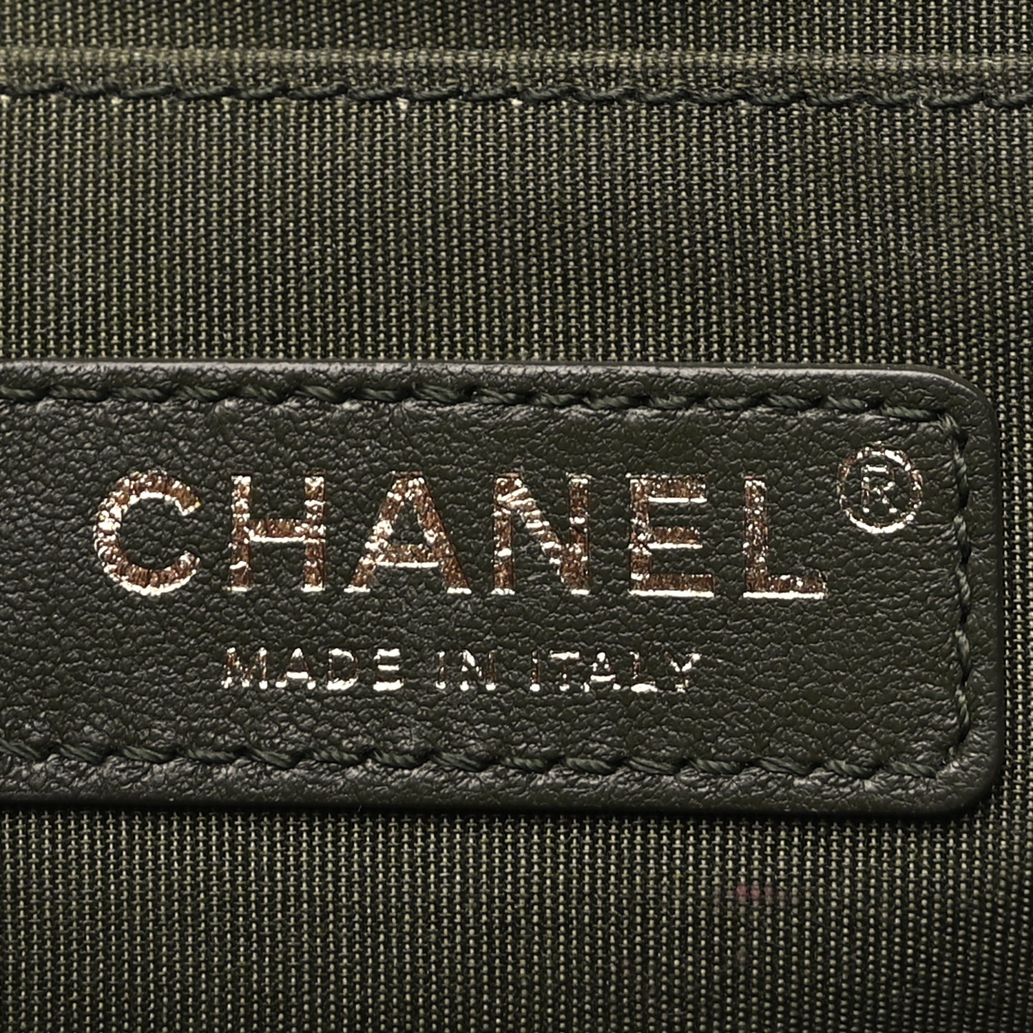 Chanel Fabric Chevron Braided Medium Boy Flap Black Dark Green 5 of 8