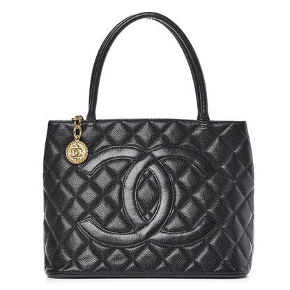 Chanel Caviar Quilted Medallion Tote Black 1 of 15