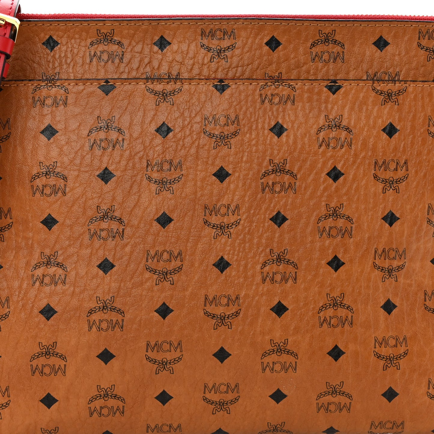 Visetos Original Medium Pouch Cognac Red