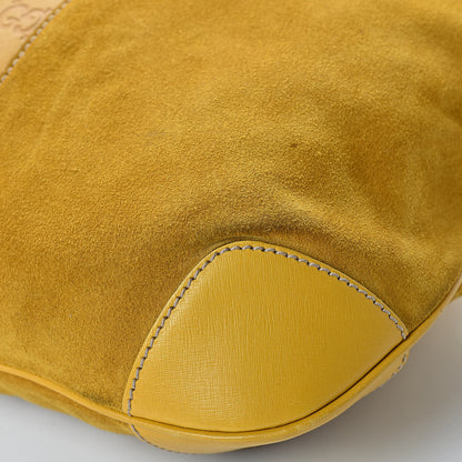 Gucci Suede Guccissima Drawstring Shoulder Bag Yellow 14 of 14