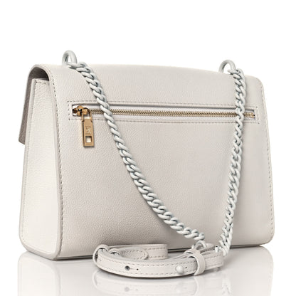Louis Vuitton Soft Calfskin Mylockme Chain Bag BB White 3 of 16