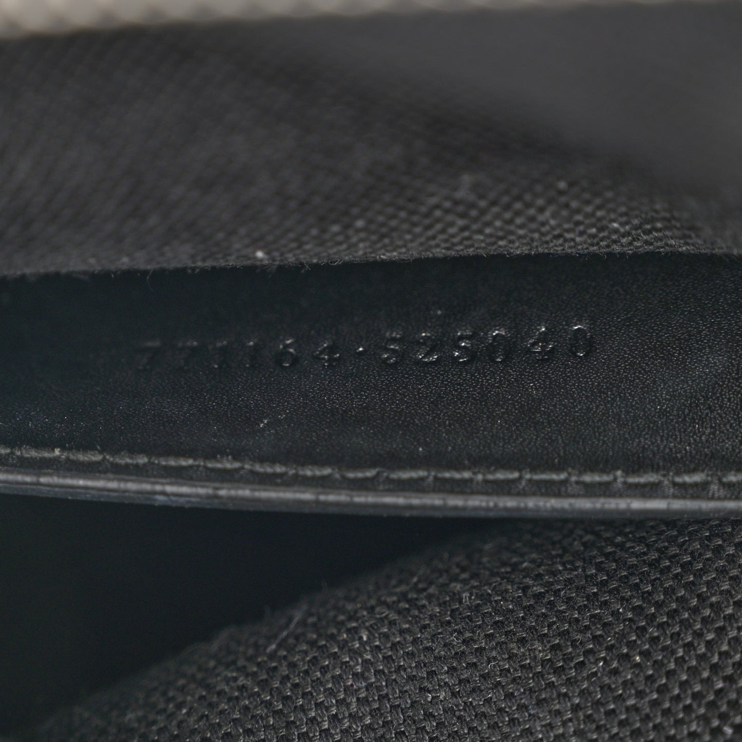 GG Supreme Monogram Calfskin Web Sling Backpack Black Grey