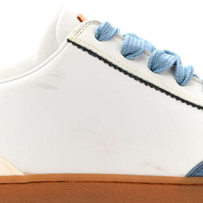 Louis Vuitton Calfskin Frontrow Sneakers 37.5 Blue 10 of 17