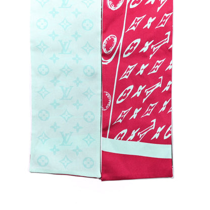 Louis Vuitton Silk Monogram Trunkit Bandeau Framboise 4 of 4