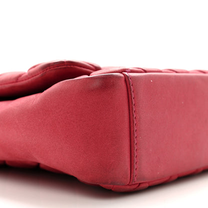 Chanel Iridescent Calfskin Small New Bubble Quilt Flap Fuchsia 9 of 16