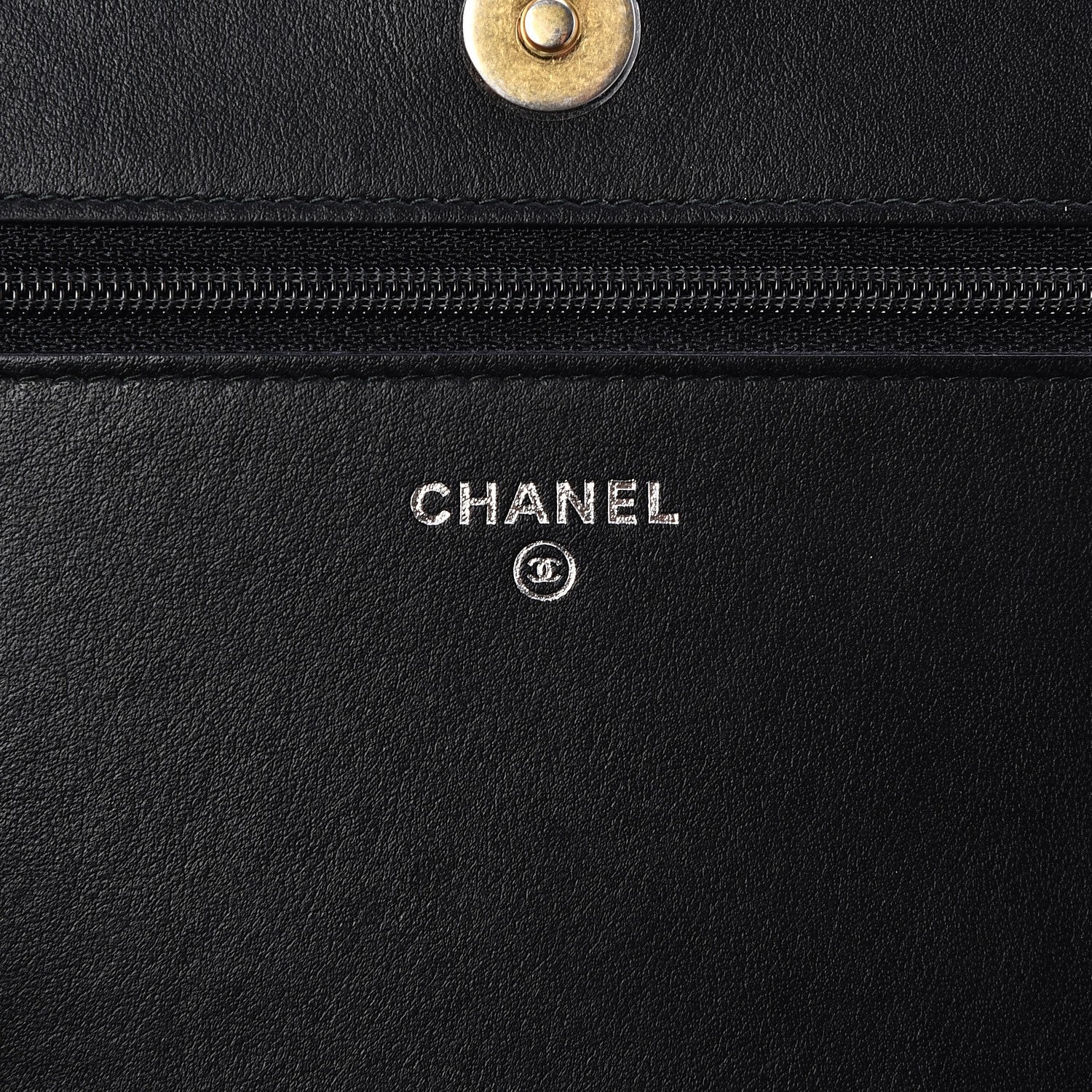 Chanel Aged Calfskin Quilted Gabrielle Wallet On Chain WOC Black 7 of 9