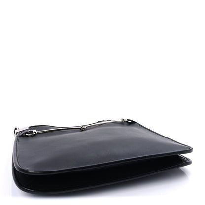 Gucci Calfskin Horsebit Slim Shoulder Bag  Black 3 of 8