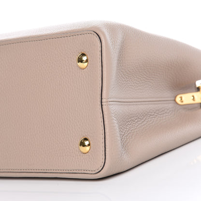 Louis Vuitton Taurillon Capucines MM Galet 8 of 8