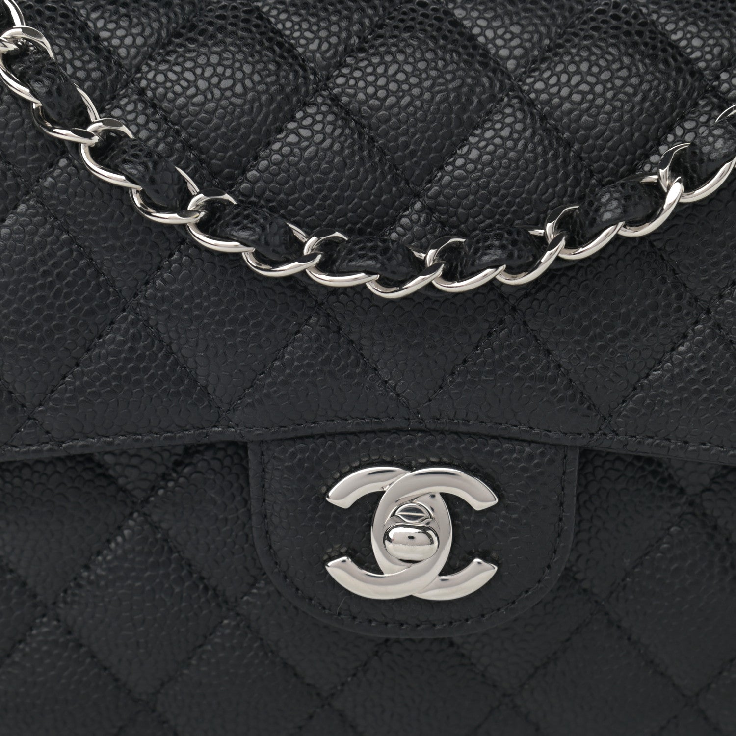 Chanel Caviar Quilted Small Double Flap Black 8 of 11