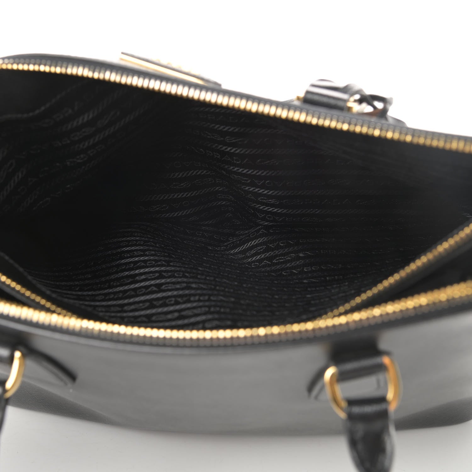 Prada Saffiano Medium Galleria Double Zip Tote Black 5 of 17