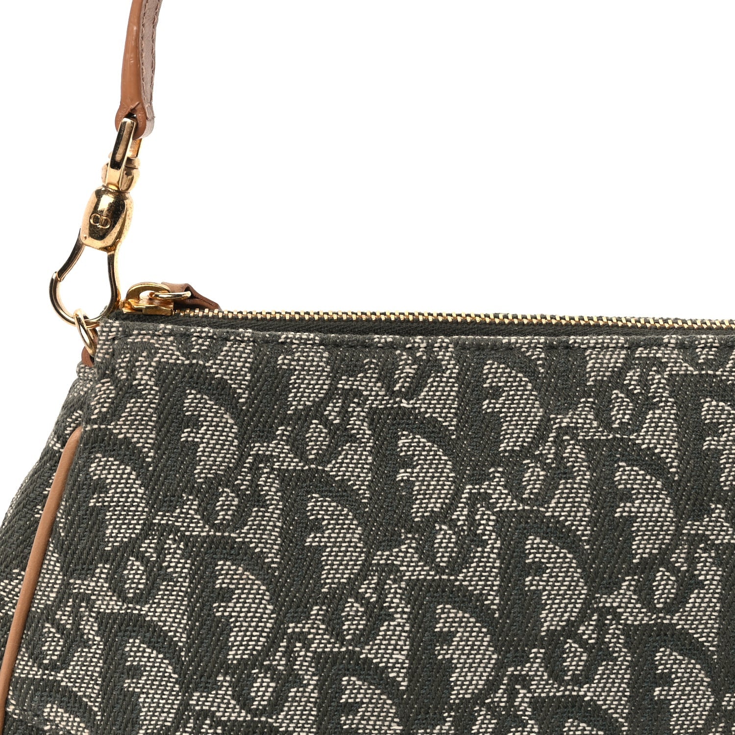 Christian Dior Monogram Mini Saddle Pochette Green 6 of 8