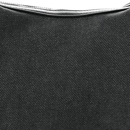 Gucci Denim Web Small Clasp Hobo Black 8 of 11