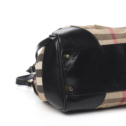 Burberry House Check Small Canterbury Tote Black 9 of 12