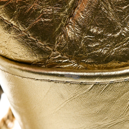 Chanel Metallic Aged Calfskin Quilted Small Gabrielle Hobo Gold 14 of 15