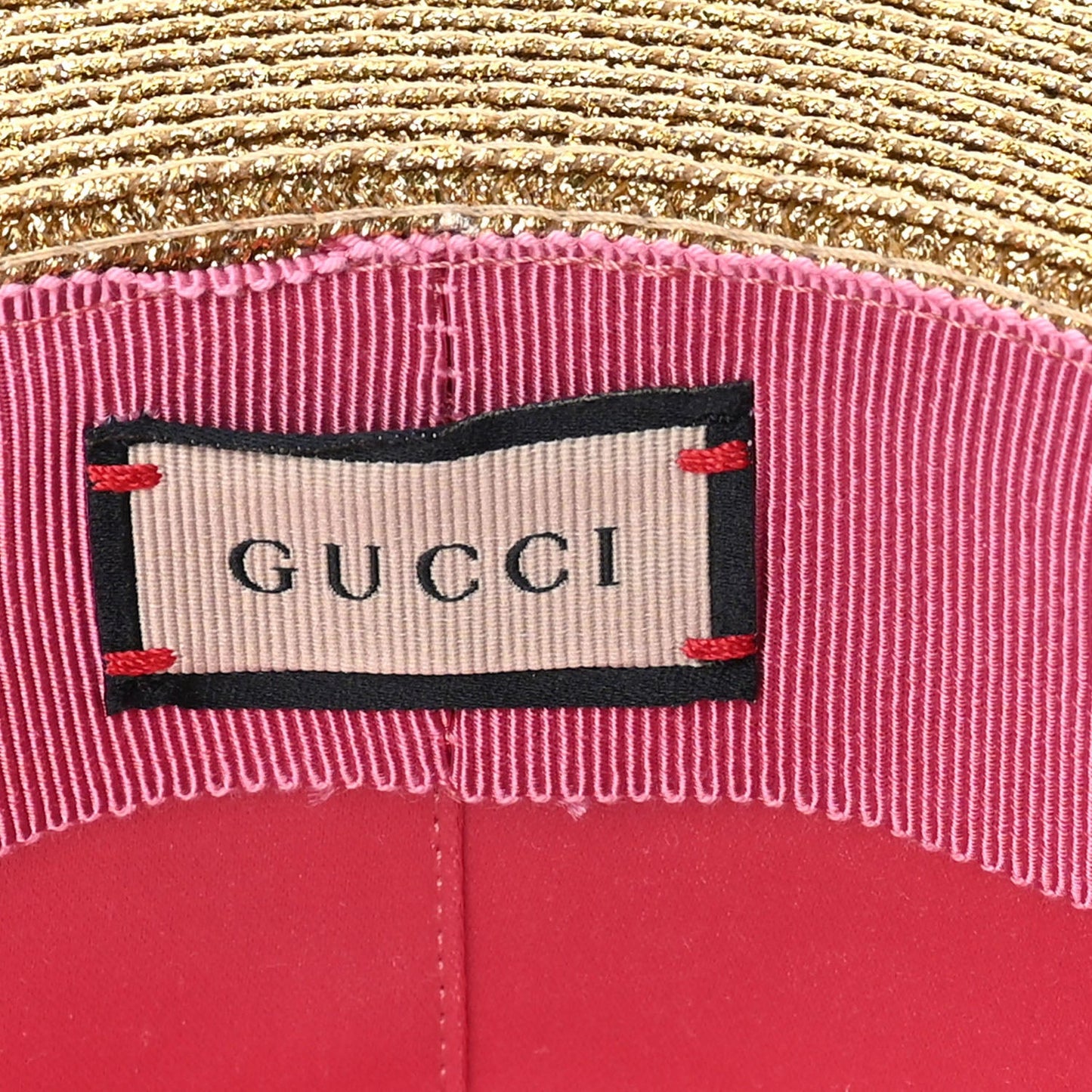 Lame Papier Hat M  Black Gold