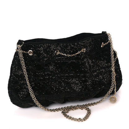 Christian Dior Embroidered Beaded Dream Bucket Bag  Black 2 of 9