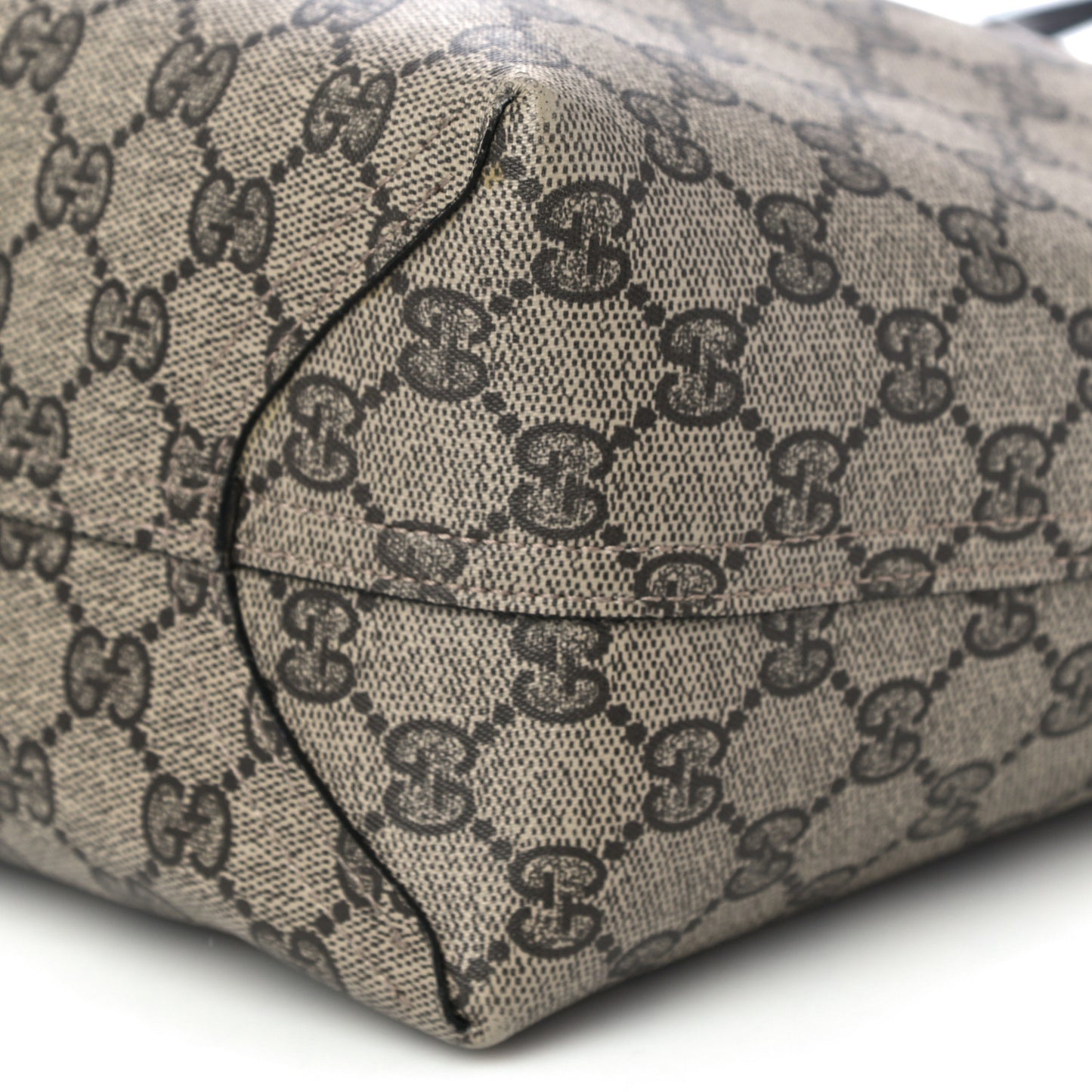 Calfskin GG Supreme Monogram Medium Reversible Tote Black