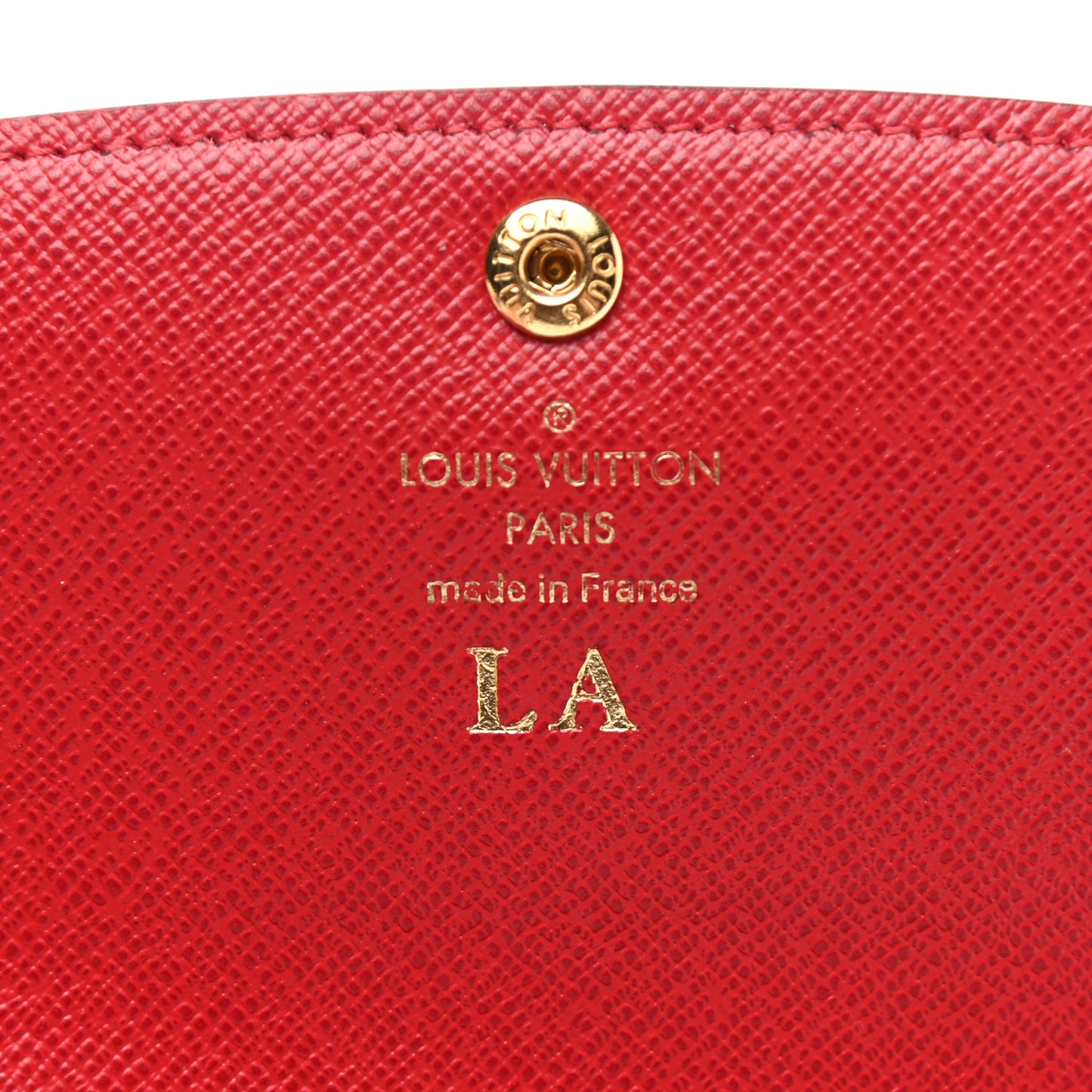 Damier Ebene Emilie Wallet Red