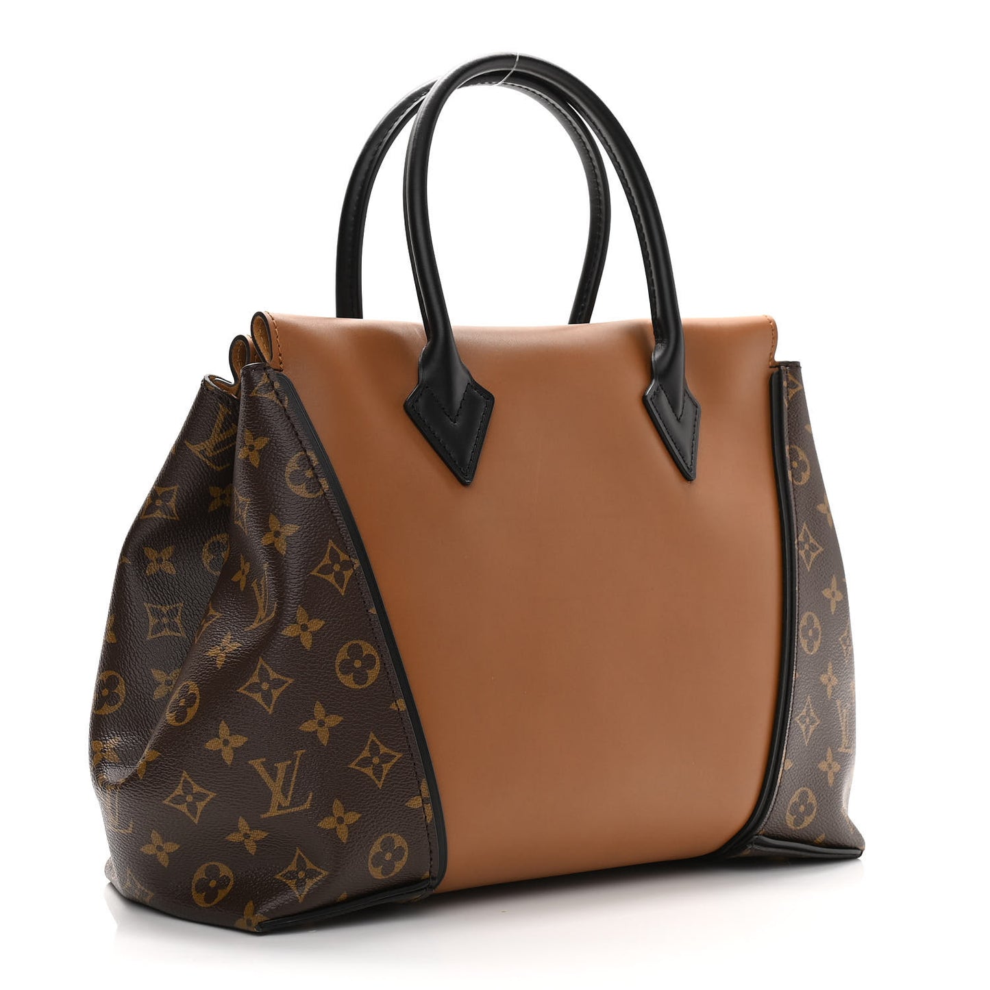 Monogram Cuir Orfevre Tote W PM Noisette