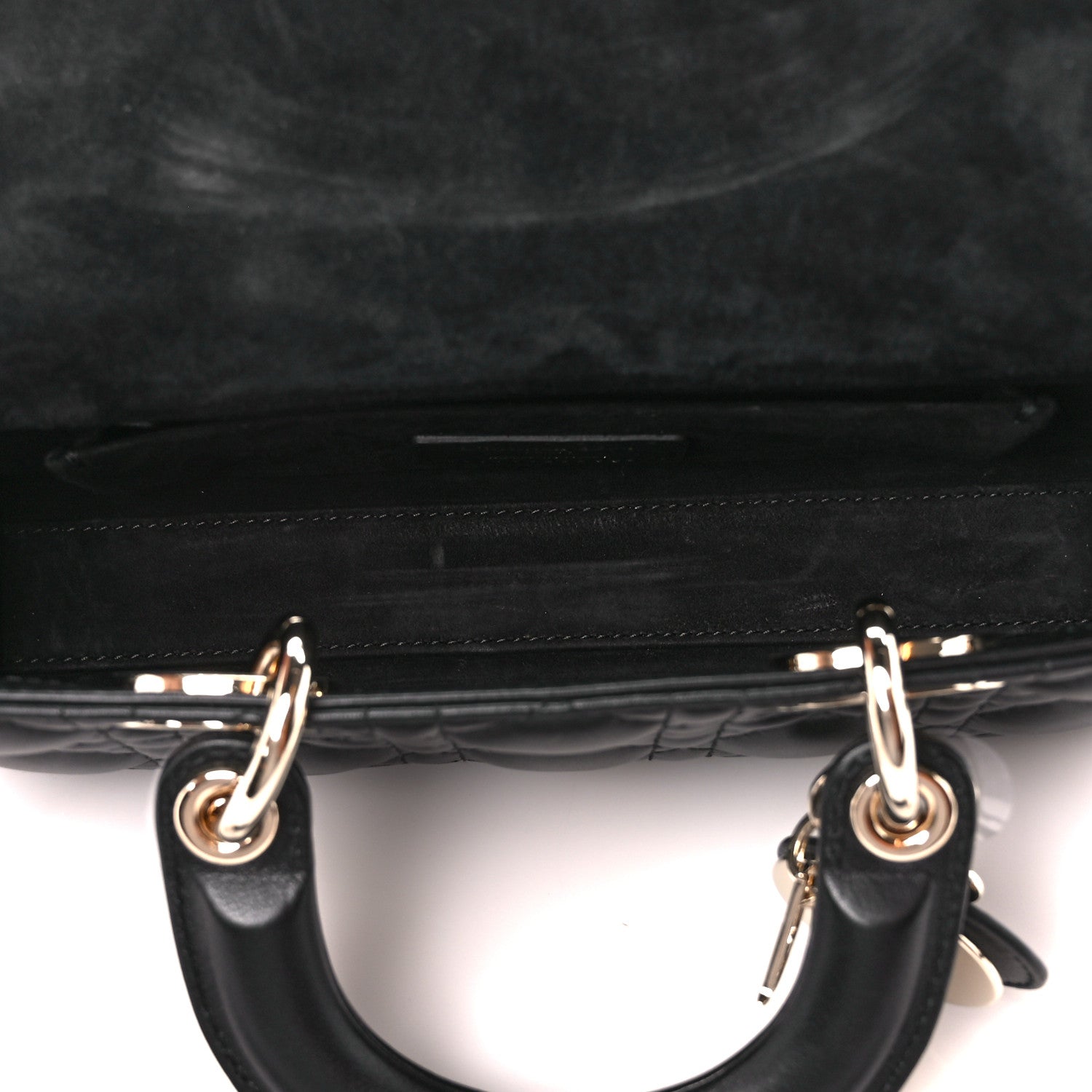 Christian Dior Lambskin Cannage Small Lady D-Joy Black 5 of 11