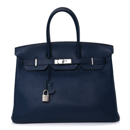 Hermes Togo Birkin 35  Bleu de Prusse 1 of 9