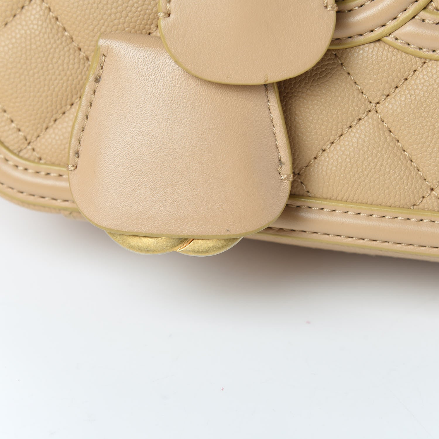 Chanel Caviar Quilted Medium CC Filigree Vanity Case Beige 13 of 13