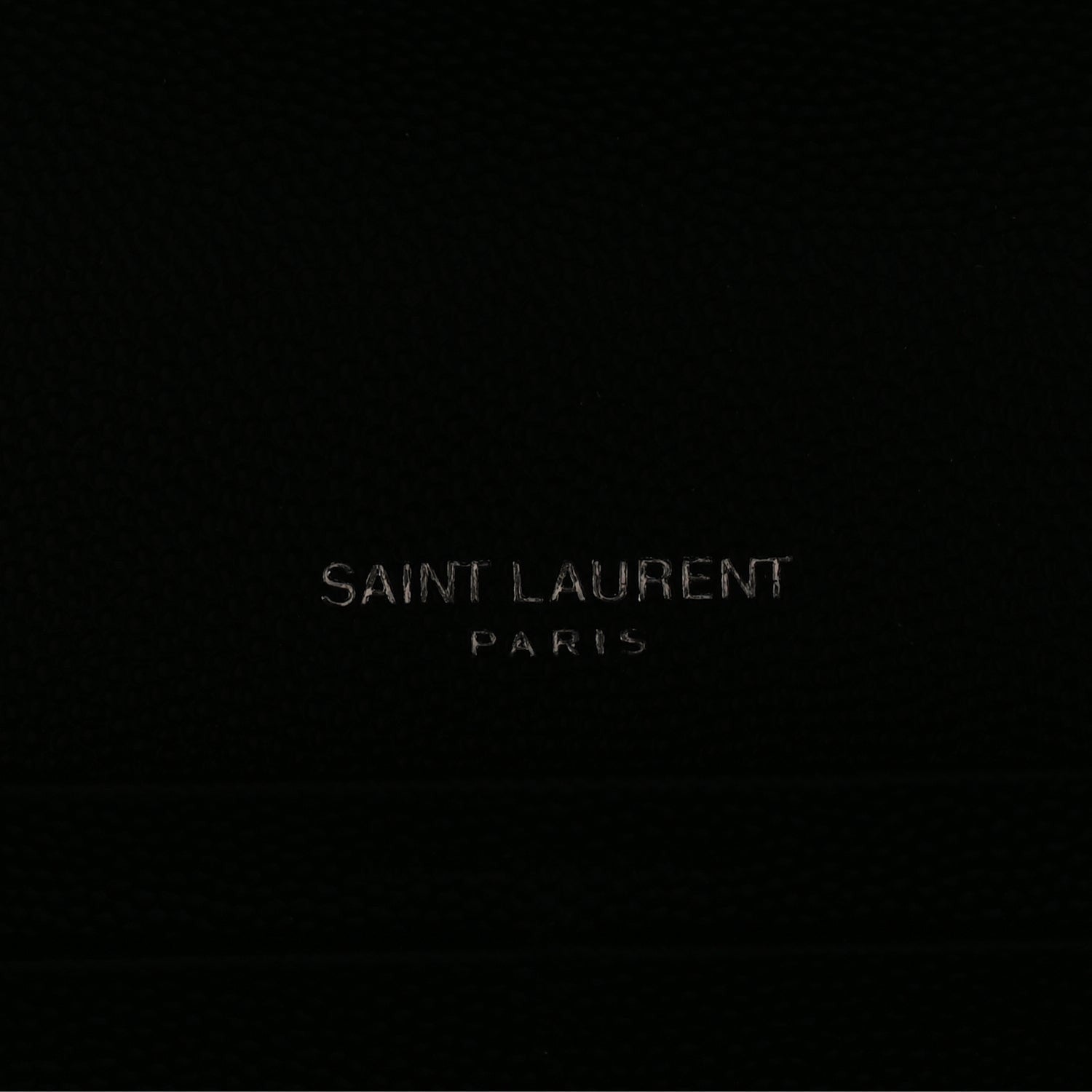 Saint Laurent Grain De Poudre Matelasse Chevron Monogram Flap Wallet Black 6 of 7