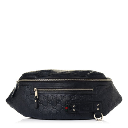 Gucci Guccissima Web Belt Bag Black 1 of 12