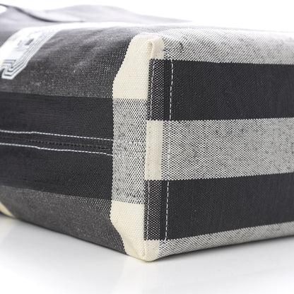 Burberry Coated Canvas Mega Check Medium Doodle Tote Black White 12 of 16