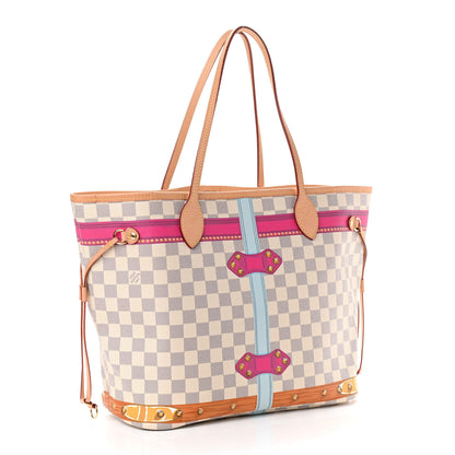 Louis Vuitton Damier Azur Summer Trunks Hawaii Neo Neverfull MM 4 of 11