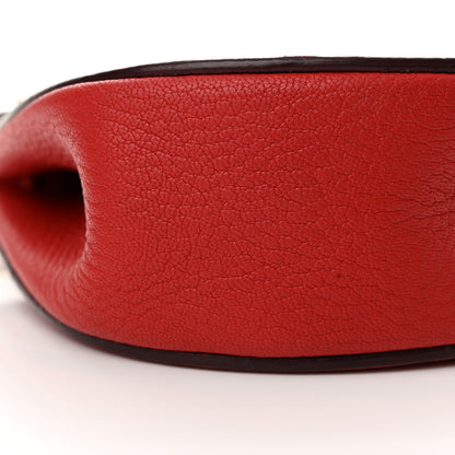 Chloe Grained Lambskin Mini Drew Shoulder Bag Plaid Red 8 of 11