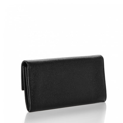 Valentino Garavani Calfskin Continental Flap Wallet Black 3 of 8