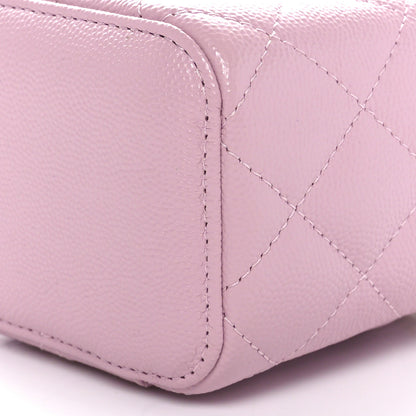 Chanel Caviar Quilted Mini Vanity Case With Chain Light Pink 10 of 10