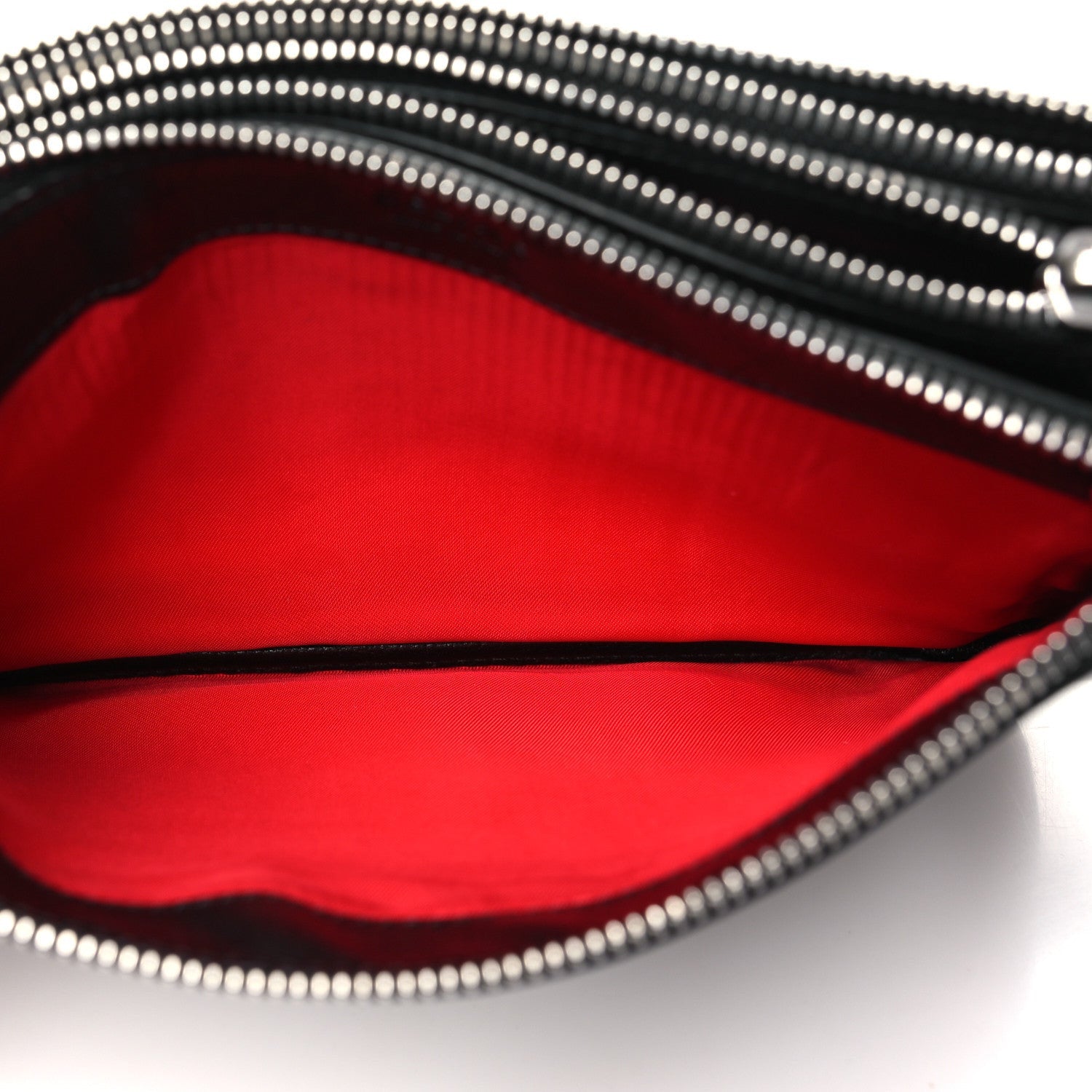 Celine Shiny Textured Calfskin Trio Crossbody Bag Black 7 of 7