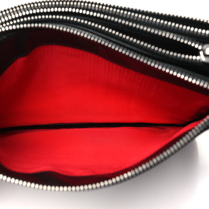 Celine Shiny Textured Calfskin Trio Crossbody Bag Black 7 of 7