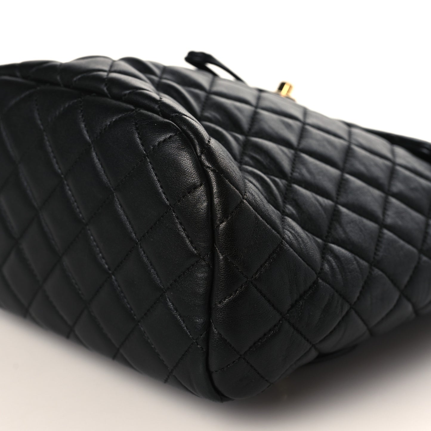 Lambskin Quilted Small Urban Spirit Backpack Black
