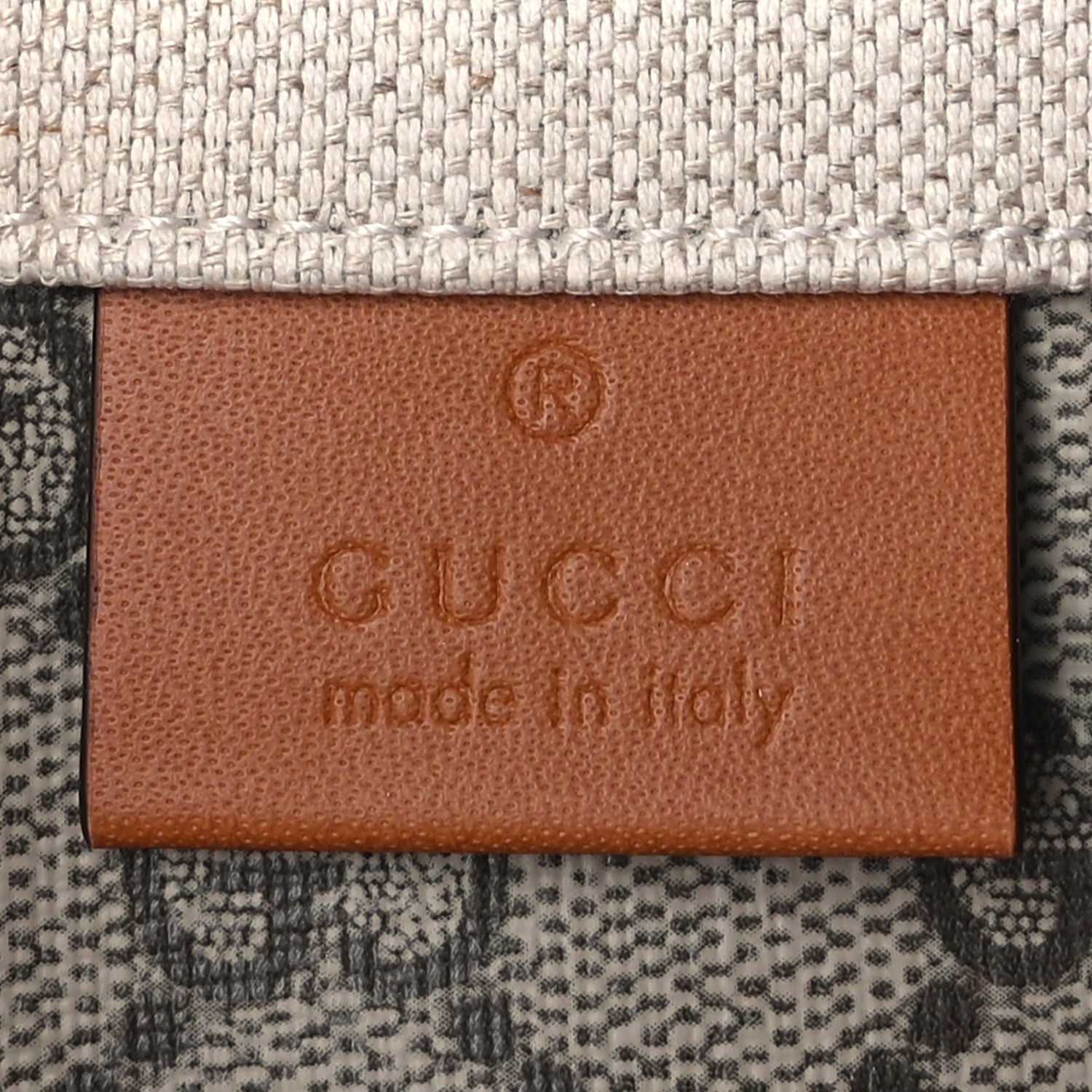 Gucci Canvas Calfskin Logo Mini Tote Bag Beige Light Brown 5 of 8