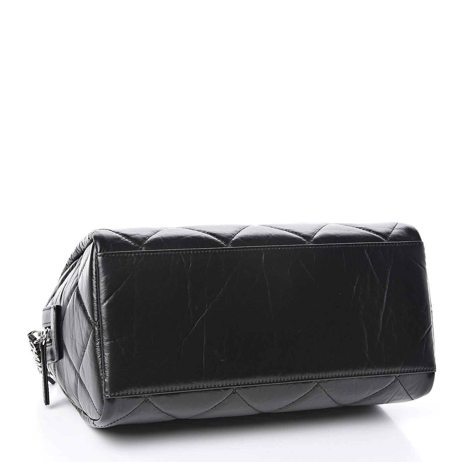 Chanel Calfskin Quilted Small CC Bowling Bag Black 4 of 12