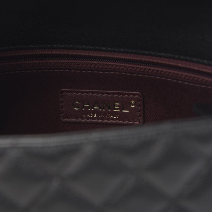 Chanel Caviar Quilted Small Coco Handle Flap Black 6 of 11