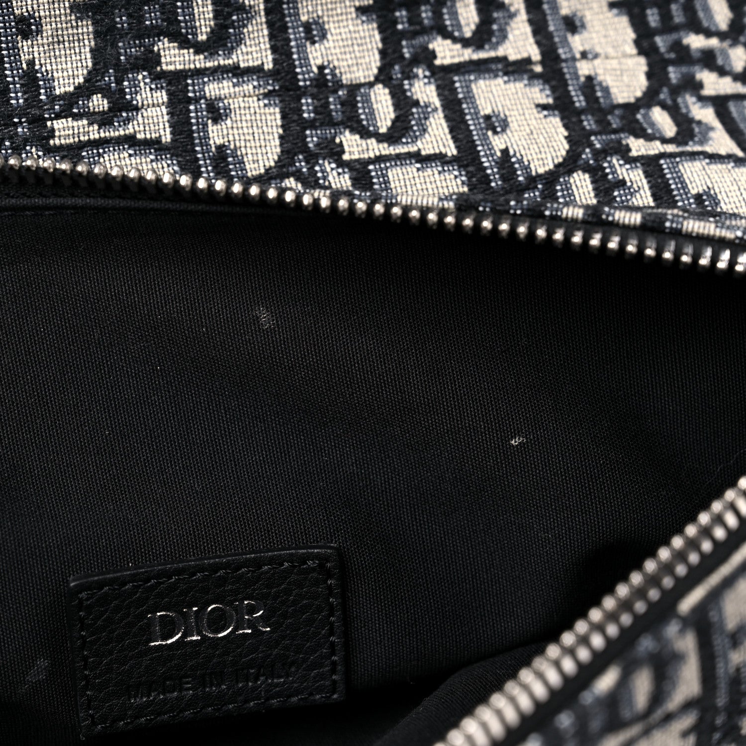 Christian Dior Oblique Mens Saddle Bag Blue 9 of 11