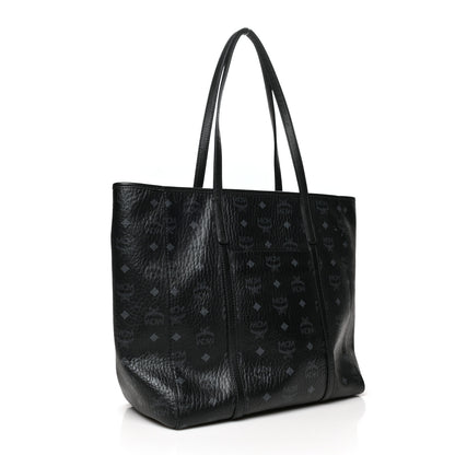 MCM Visetos Toni Shopper Tote Black 3 of 10